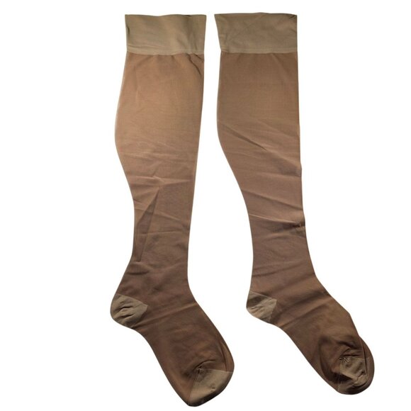 Carol Brent Support Hosiery Seamless Stockings Nylon Lyca Lightweight Sheer - Picture 4 of 7